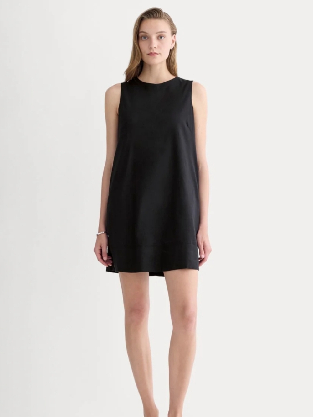 Everlane The Linen Shift Dress in Stretch Linen